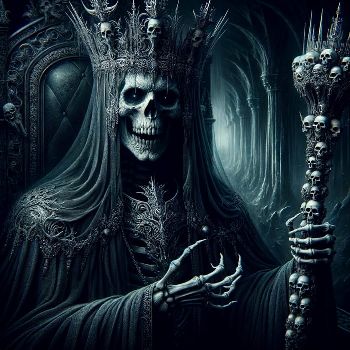 Monarch of Death: Haunting Spectral Image