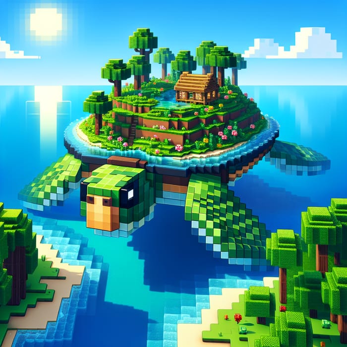 Minecraft Turtle with Island Build Ideas