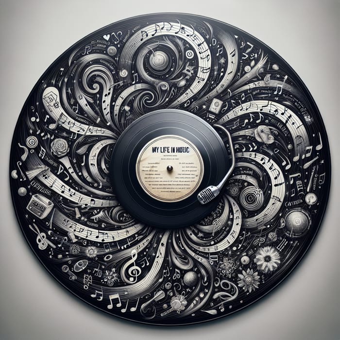 My Life In Music - Vinyl Record Art