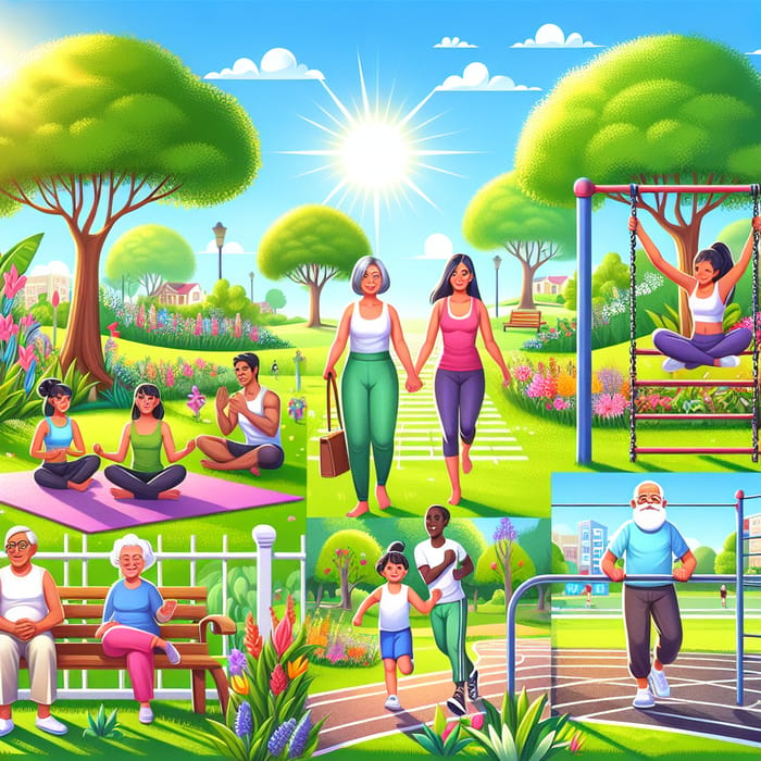 Promote Beauty and Health with Diverse Activities in Green Park