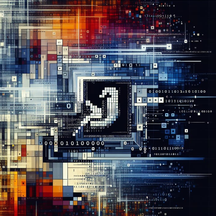 Linux Digital Abstract Art