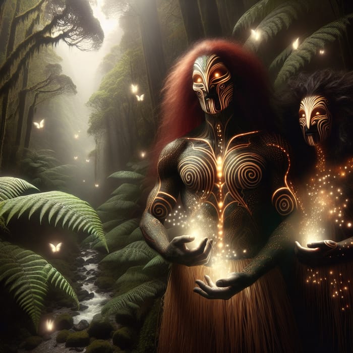 Patupaierehi: Enigmatic Maori Vampire Creatures in Fern Forest