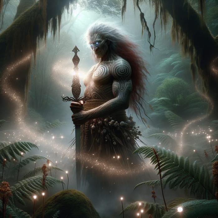 Mythic Patupaierehi: Enchanting Maori Vampire Elves in Fern Forest