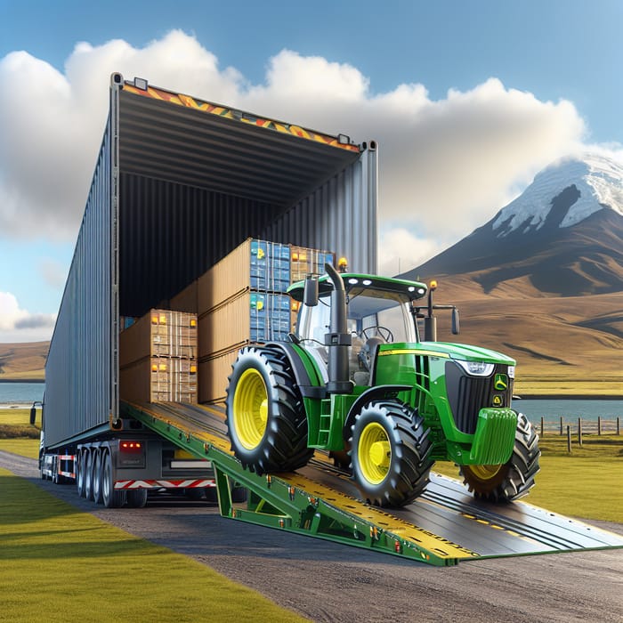 Efficient John Deere Tractor Import from the US to Ecuador