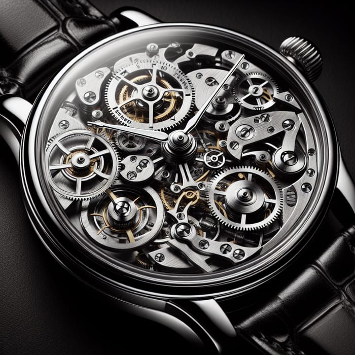 Stunning Technical Wristwatch with Exposed Gears
