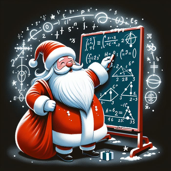 Mathematical Santa Claus: Festive Equations & Shapes