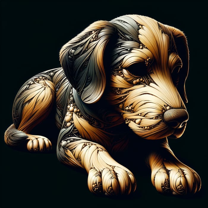 Emotionally Crafted Lifeless Plush Dog