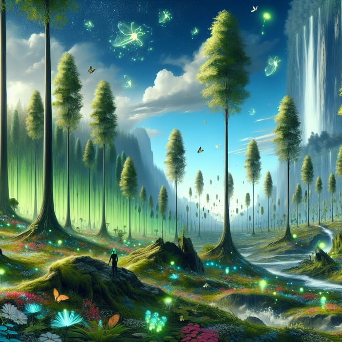 The Forest in the Year 3000: A Futuristic Nature Vision | AI Art ...