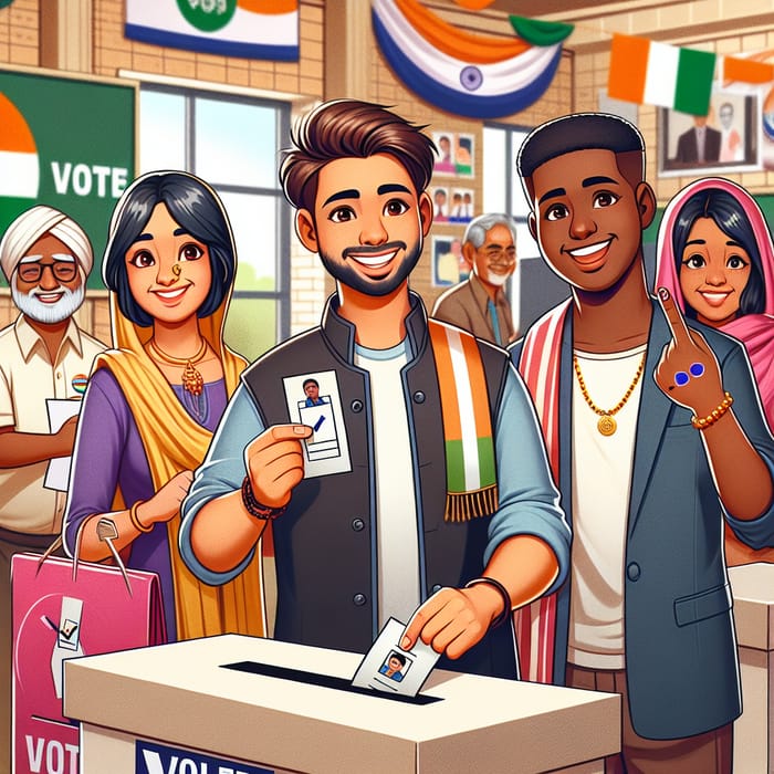 Empowering Indian Youth: Vibrant Voting Scene
