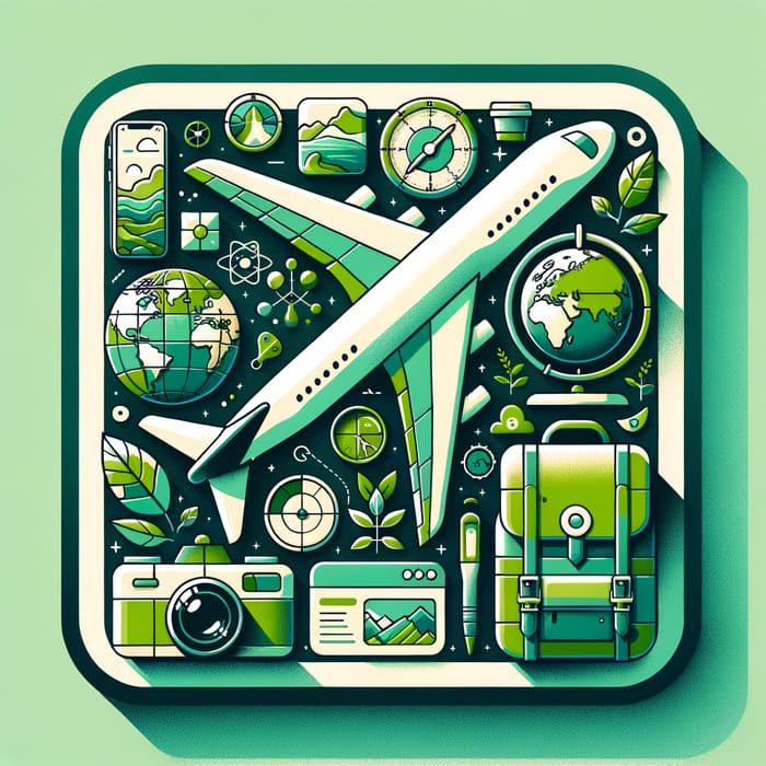 Green Travel Reel Image for Instagram, Nature Connection, AI Art  Generator