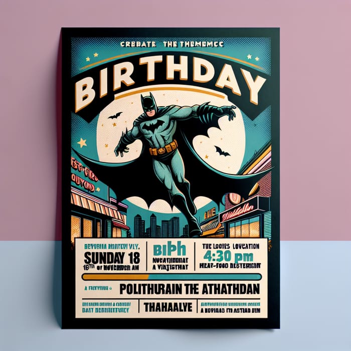Tony Zougheib's Batman-Themed Birthday Party | Sunday, 18th November 4:30 PM