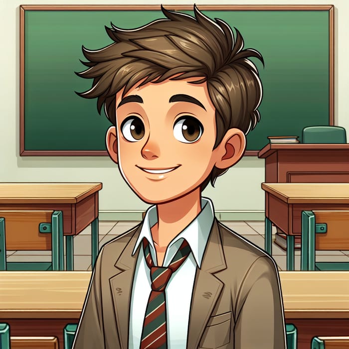 Engaging 2D Animation of a School Backbencher Boy