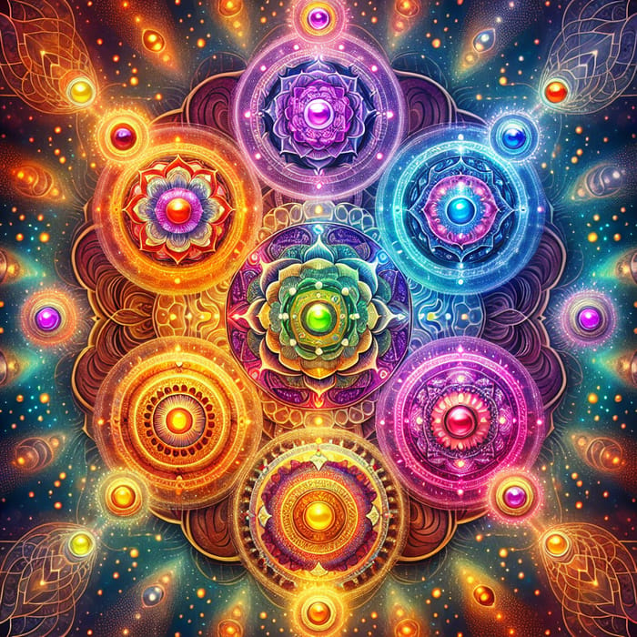Unlocking Vital Energy: Discover the Magic of Chakras with Colorful Patterns