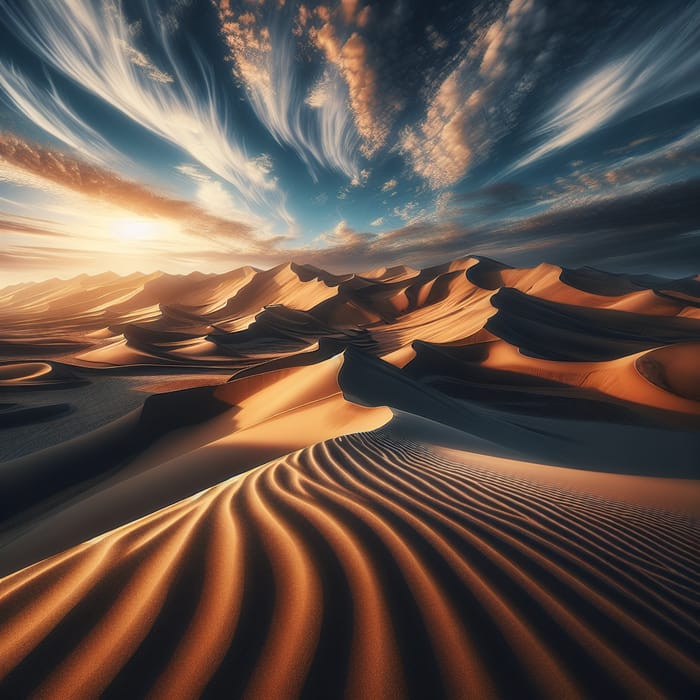 Stunning Sand Dunes Landscape - Natural Beauty in Sandscape