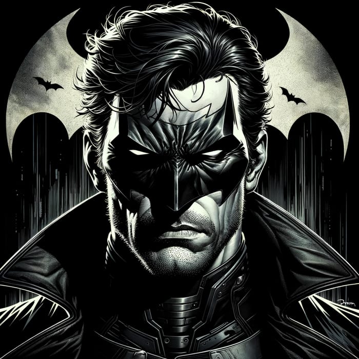 Hyper-Realistic Batman Portrait | Capturing Vigilante Essence