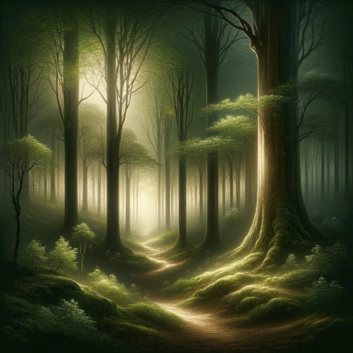 Mystical Forest Pathway | Enigmatic Beauty of Nature