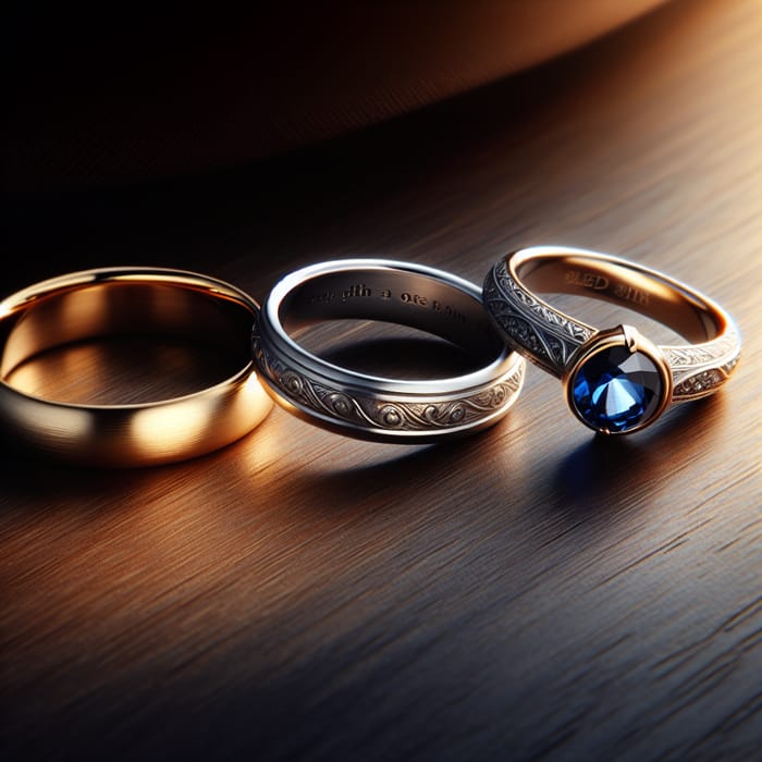 Elegant Gold, Silver & Sapphire Rings | Stunning Collection