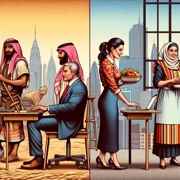 Evolution of Gender Roles: Past vs Present through Iconic Images