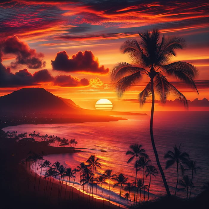 Tranquil Sunset in Hawaii | Stunning Ocean View