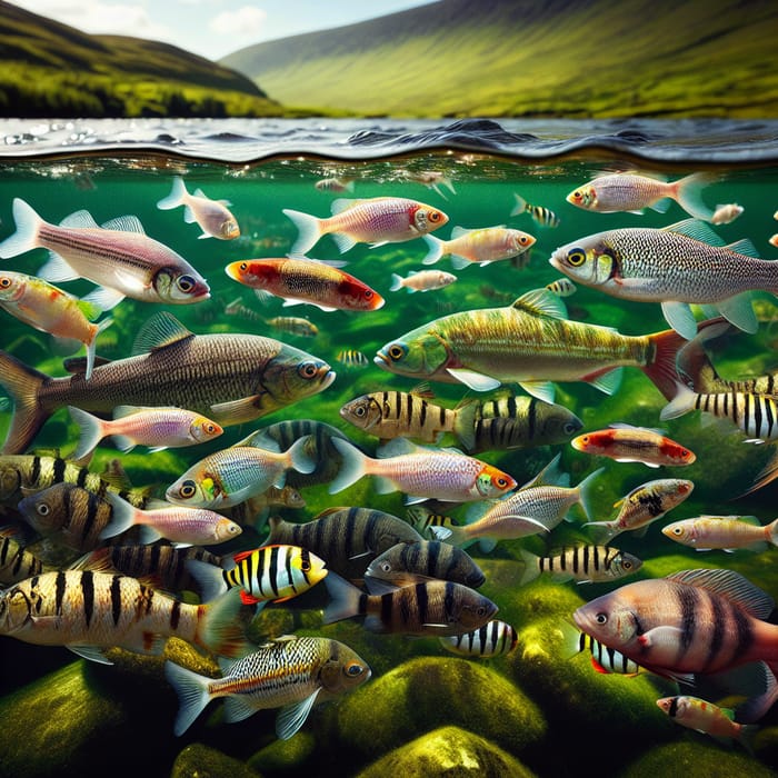 Vibrant Irish Fish Illustration: Captivating Graphics