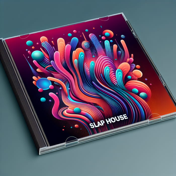 EDM Slap House CD Cover Design | Vibrant Abstract Art