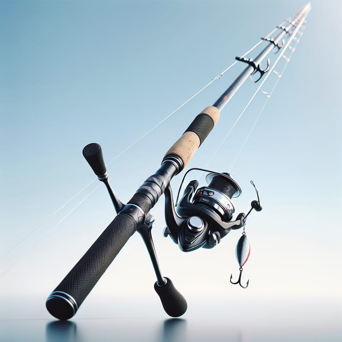 Sleek Carbon Fiber Fishing Rod with Cork Grip