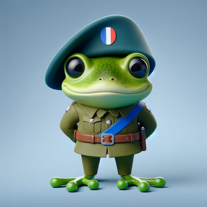 Kermit the Frog in French Legionnaire Costume