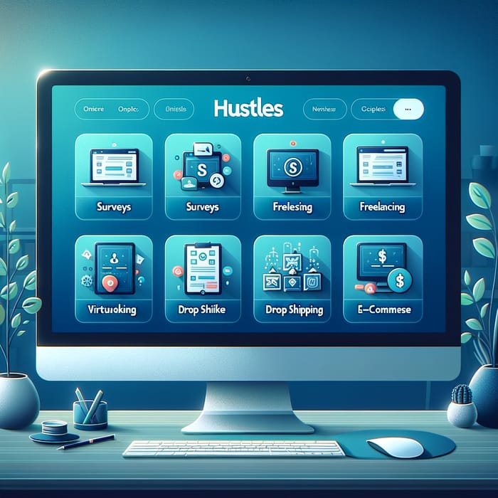 Discover Your Online Side Hustle - Surveys, Freelancing & More
