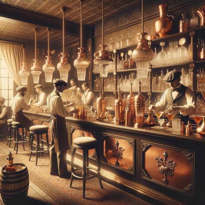 Antique 1800s Cocktail Bar: Vintage Elegance & Immersive Ambiance
