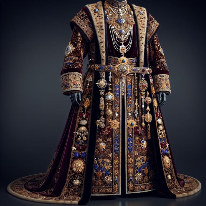 Luxurious Medieval Clothing for the Wealthy | Full Body View