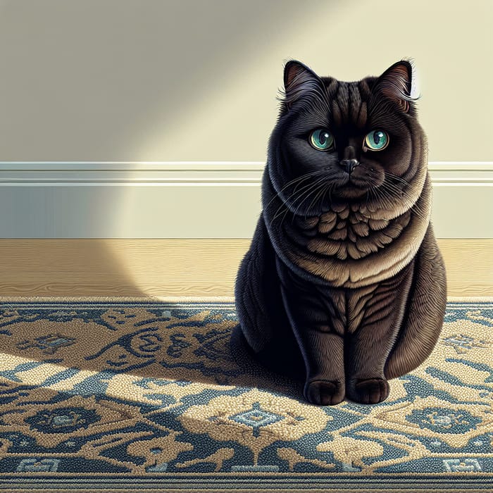 Adorable Domestic Short-Haired Cat with Emerald Eyes