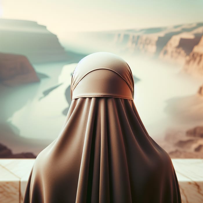 Covered Muslim Woman in Jilbab & Niqab | Respectful View