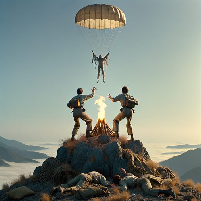 Twin Twins Sawyer and Earl Spot Dead Parachutist on Isolated Island Twin Twins Sawyer and Earl Spot Dead Parachutist on Isolated Island