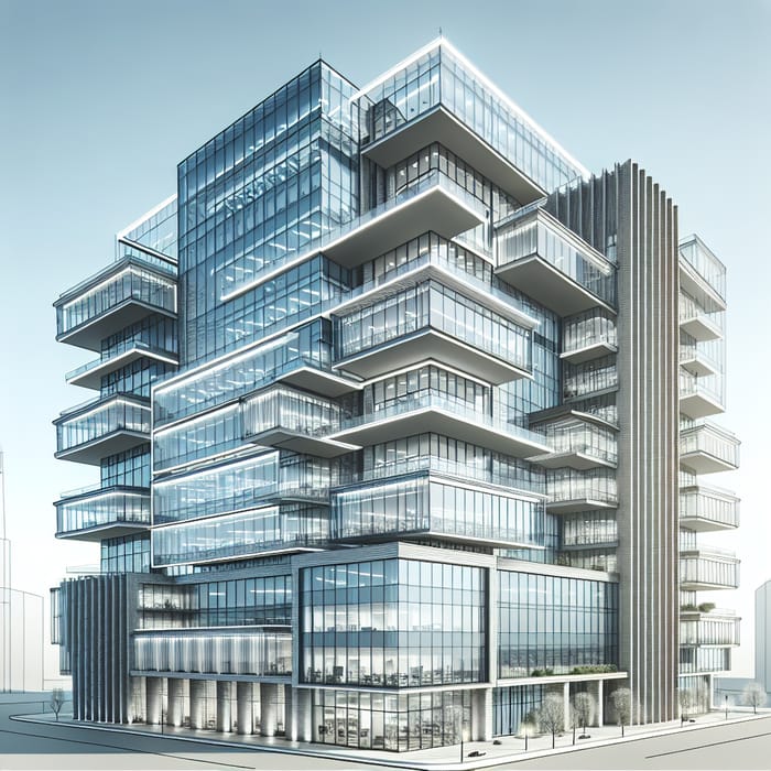 Modern 5-Floor Company Building Design