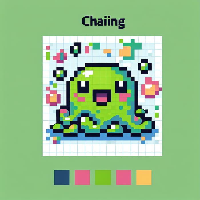 Cute Pixel Slime Monster Art: Childlike Wonder