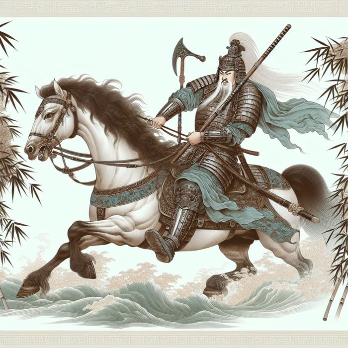 Chinese Warrior Traditional Painting