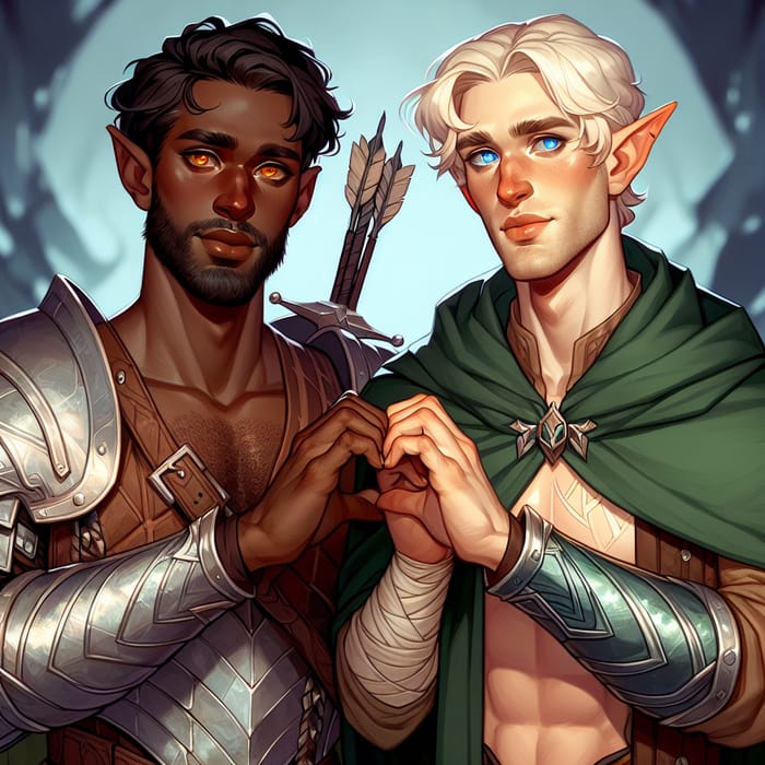 Inclusive Fantasy Love Tale: Cleric and Magic User Embrace