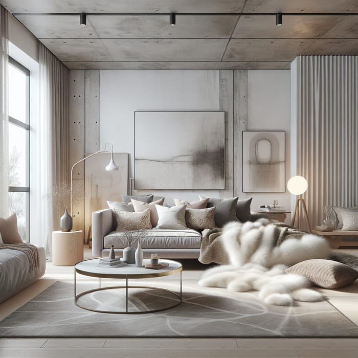 Scandinavian Luxe Interior Design: Living Room & Bedrooms