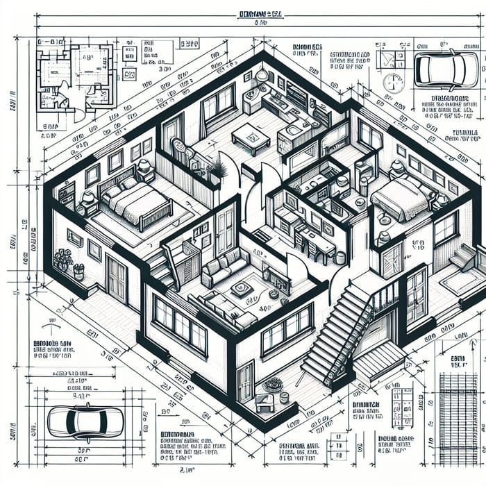 Modern Two-Story House Floor Plan