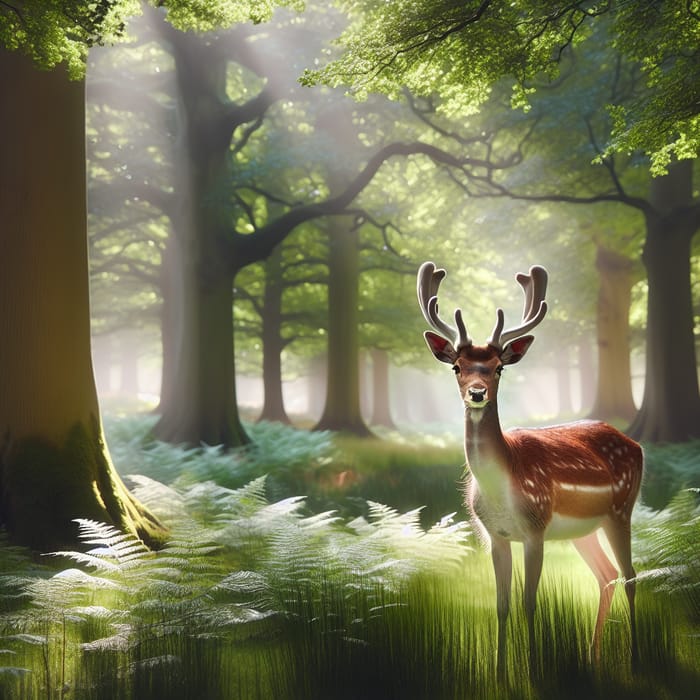 Elegant Deer in Tranquil Setting - Nature's Serenity Captured