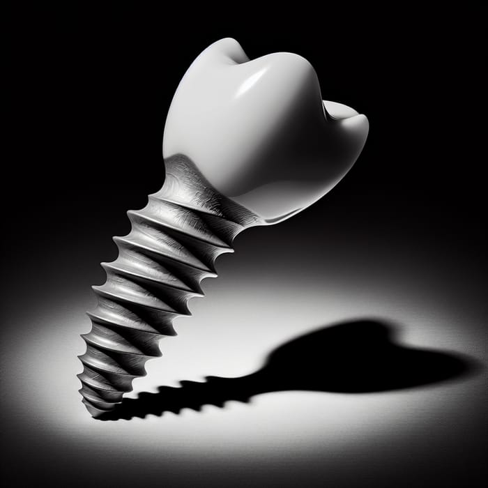 Charming Dental Implant in Seductive Pose | Unique Artwork