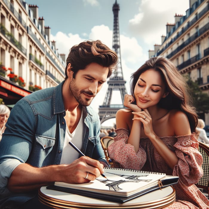 Inspiring Moments in Paris - Man and Woman Captured