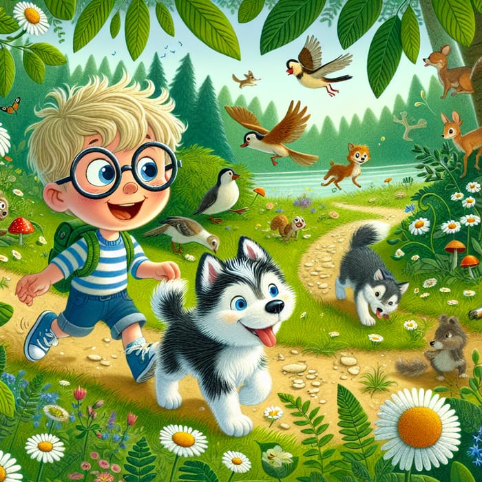 Tommy and Snowball: Adventures in the Enchanted Forest - A Magical Journey