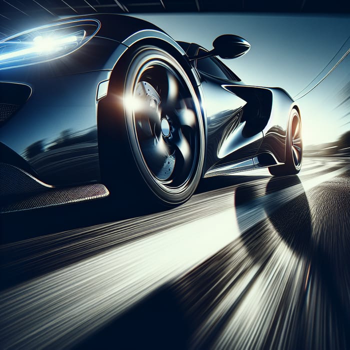 Captivating Midnight Blue Sports Car Photography | Dynamic Style