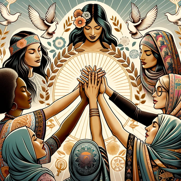 Diverse Women Unity Poster | Multicultural Respect & Equality