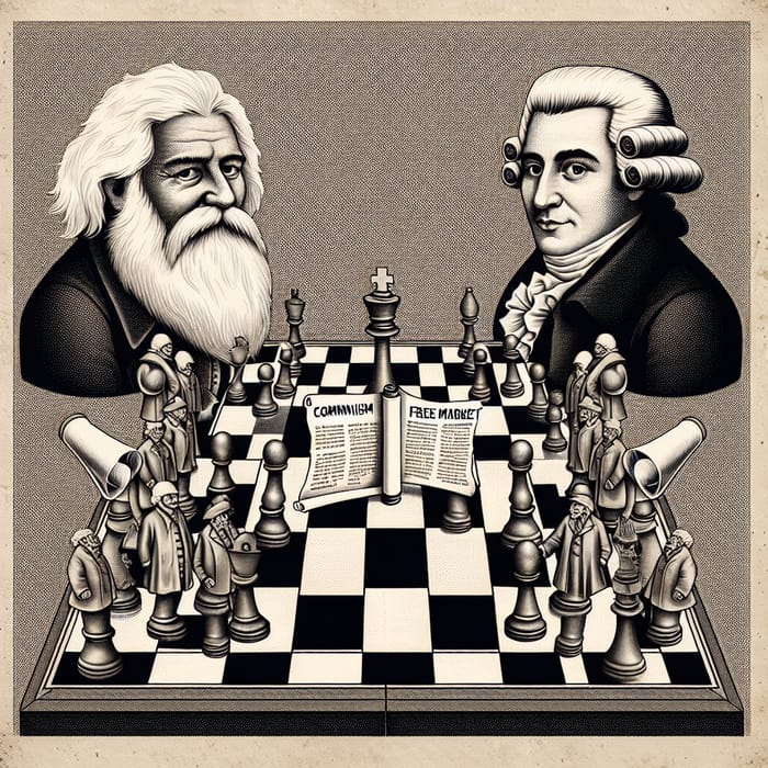 Karl Marx vs Adam Smith Intellectual Chess Match