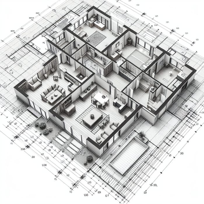 Architectural Blueprint of 150-Sqm Home