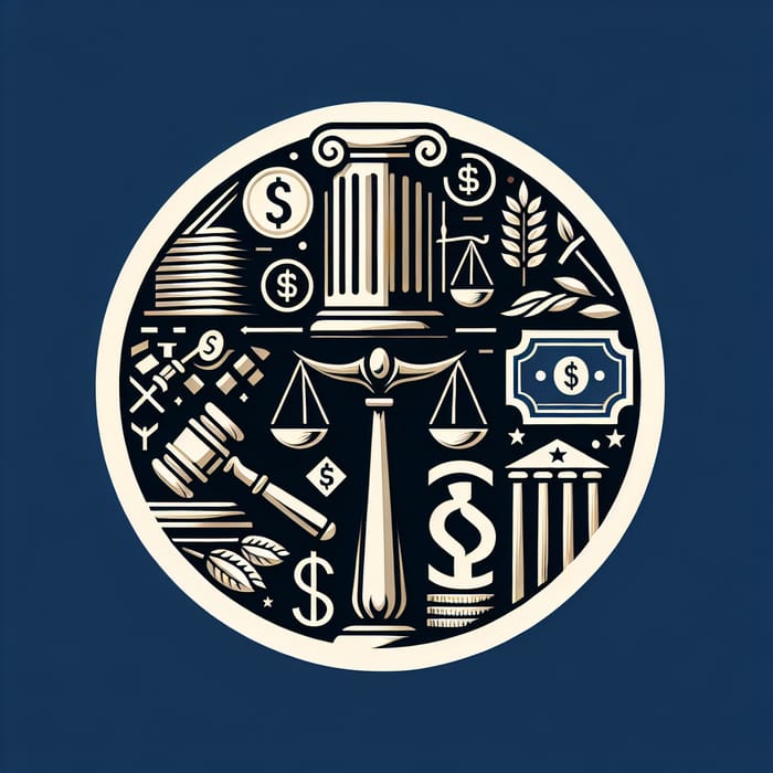 Serious Lawyer Logo Design | Economic Justice Expert