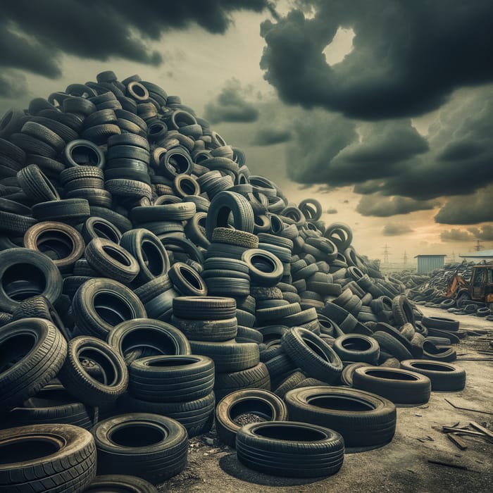 Upcycling Initiative: Old Tyres Stockpile in Need