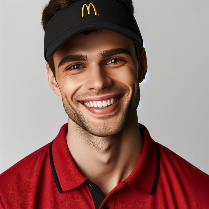 Happy McDonald's Worker Radiates Joy